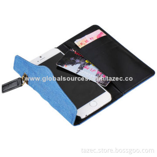 Mobile Phone Cases for iPhone 6, Made of Fabric Material, Book Style, Various Models Available